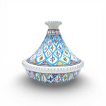 Tajine Marocain Arabesque Turquoise