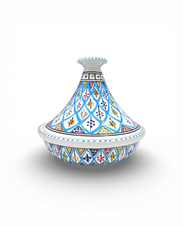 Tajine Marocain Arabesque Turquoise