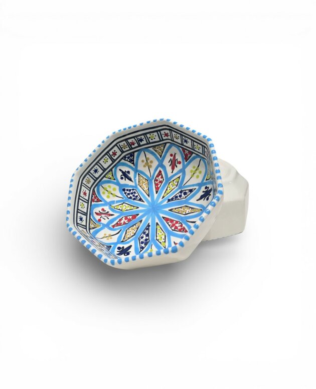 Bol Hexagonal Arabesque Turquoise