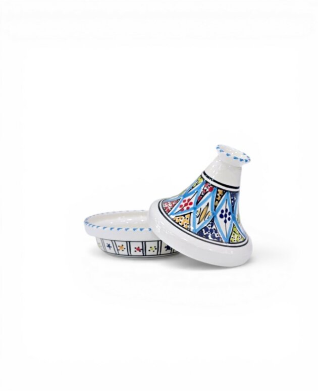 Mini Tajine Arabesque turquoise