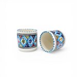 Mug Tube Arabesque Turquoise