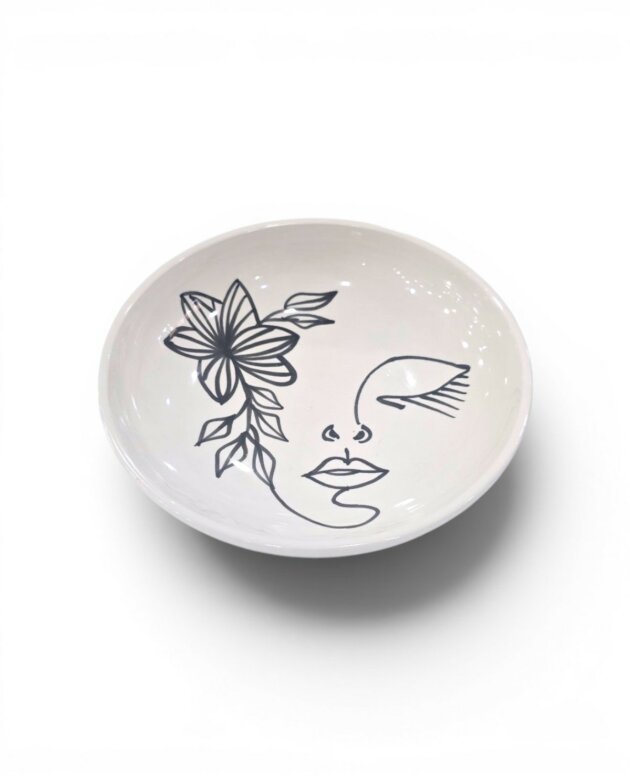 Assiette Jatte Face Art