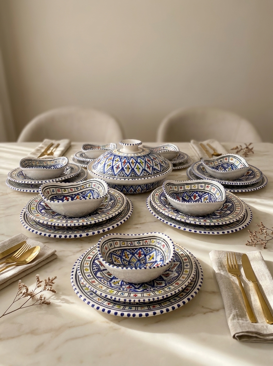 Service Arabesque Bleu